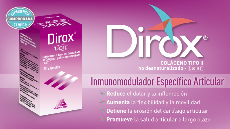 Dirox: Colágeno Tipo II no Desnaturalizado  Gramón Bagó