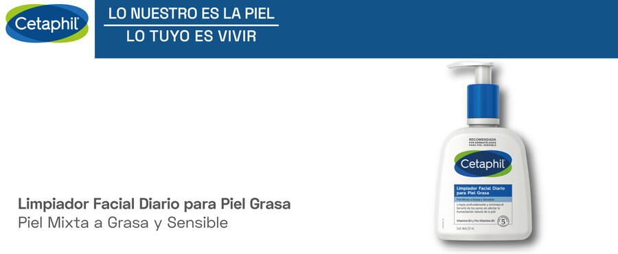 Imagen del contenido Cetaphil Limpiador Facial Diario para piel grasa